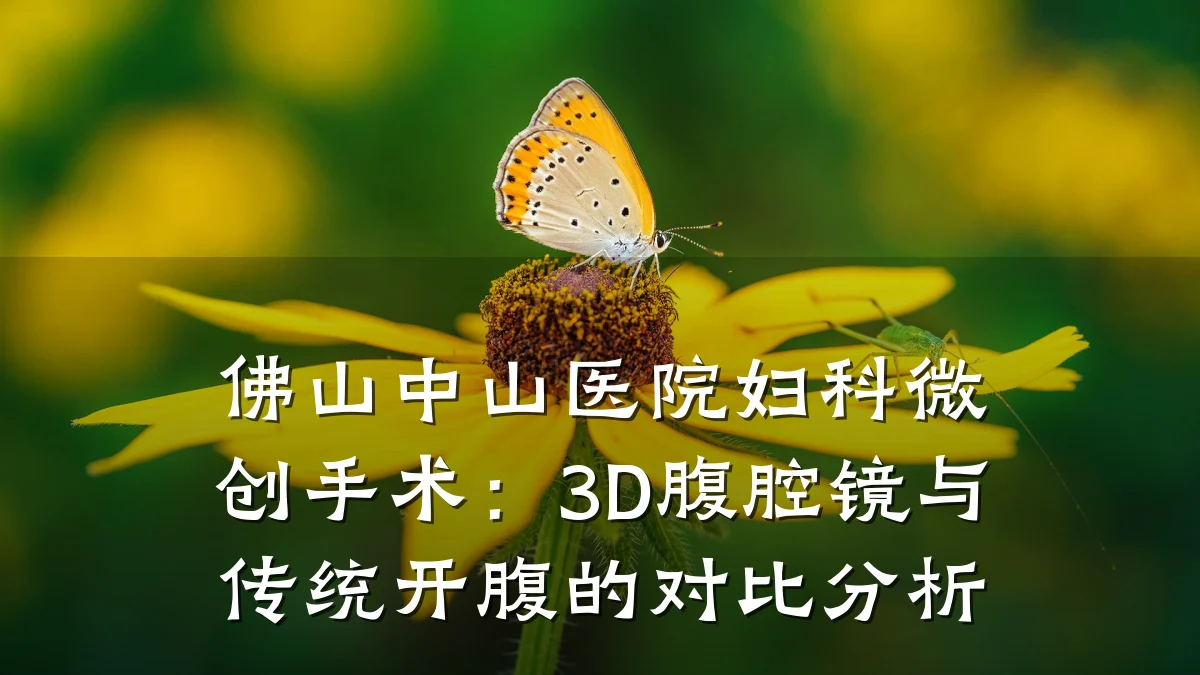 佛山中山医院妇科微创手术：3D腹腔镜与传统开腹的对比分析