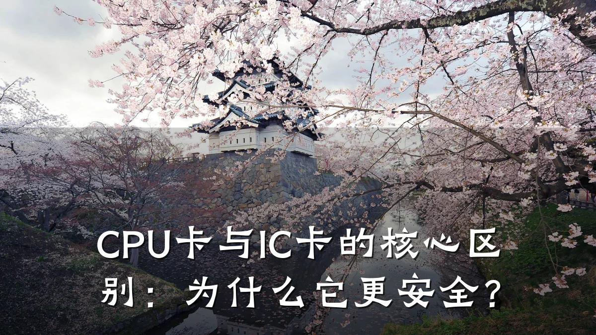 CPU卡与IC卡的核心区别:为什么它更安全?