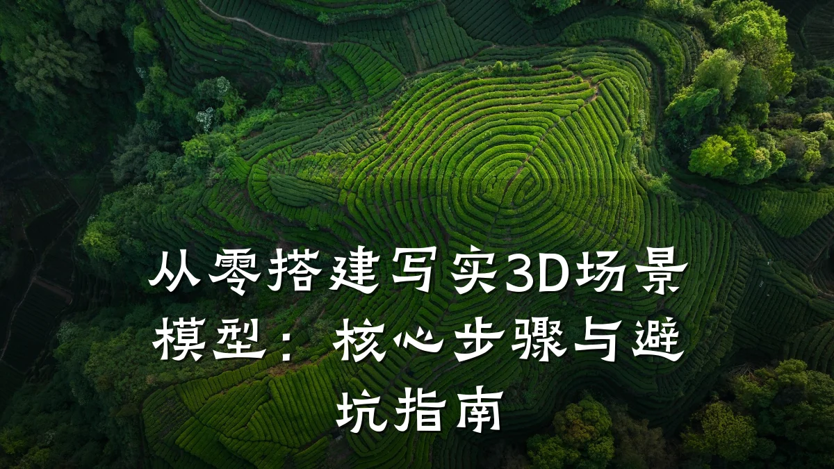 从零搭建写实3D场景模型:核心步骤与避坑指南