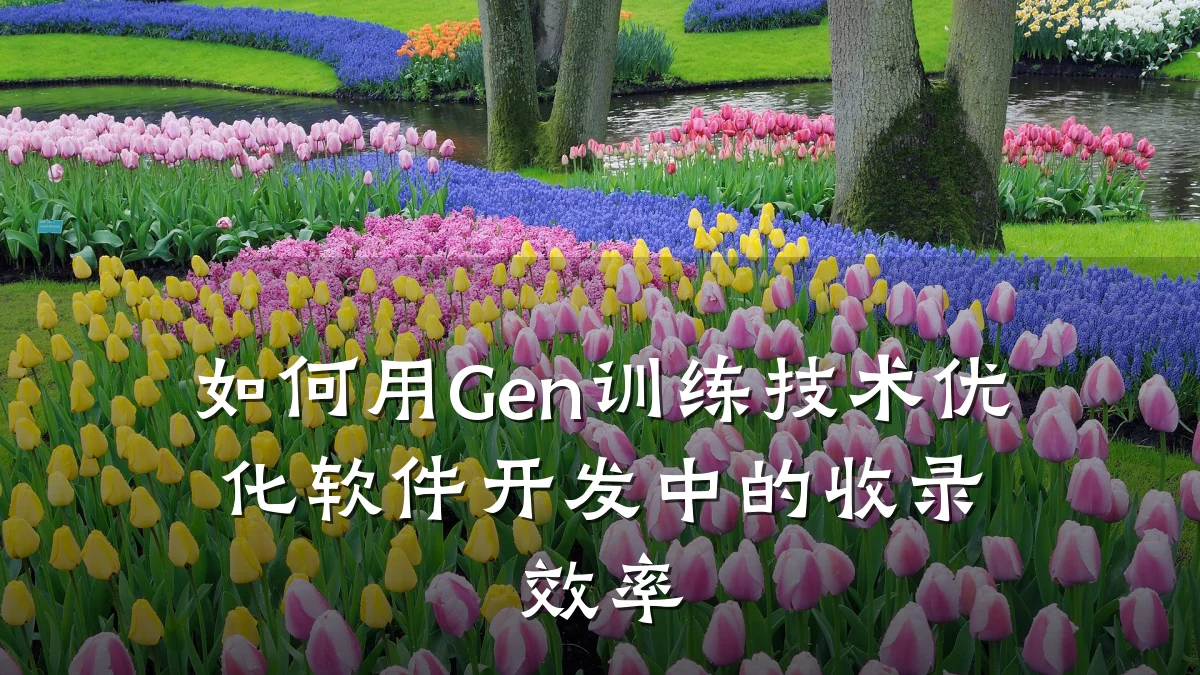 如何用Gen训练技术优化软件开发中的收录效率