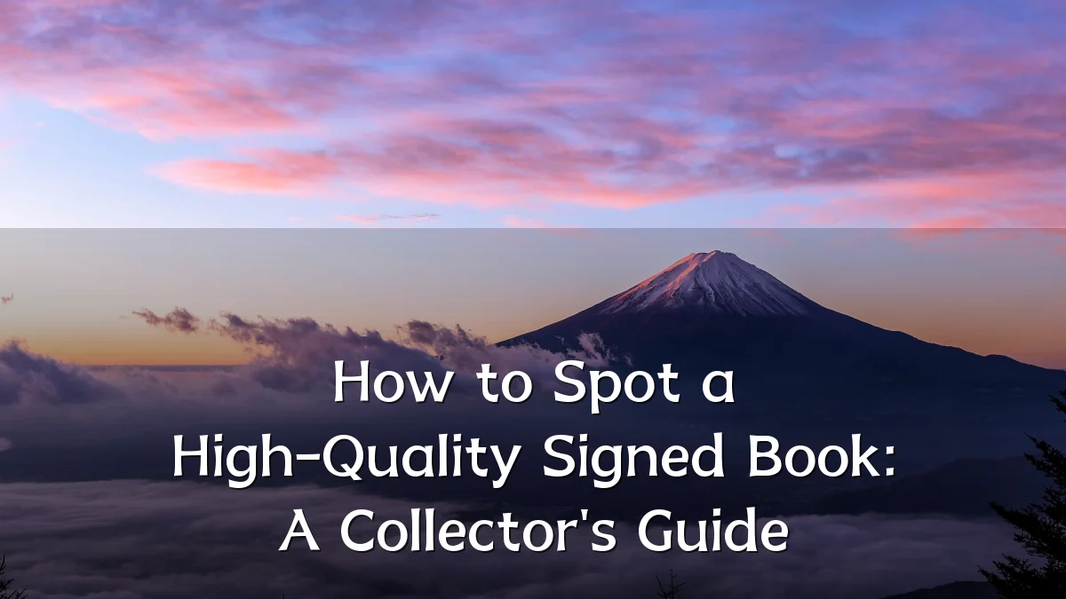 How to Spot a High-Quality Signed Book: A Collector's Guide