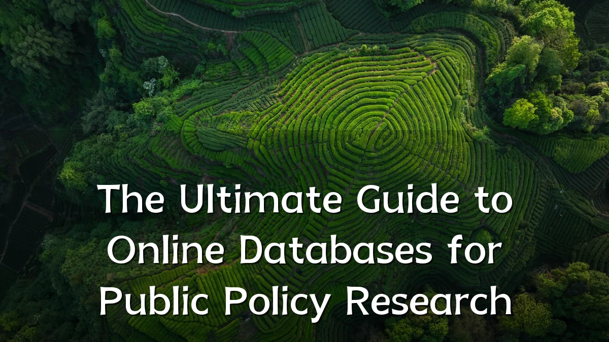The Ultimate Guide to Online Databases for Public Policy Research