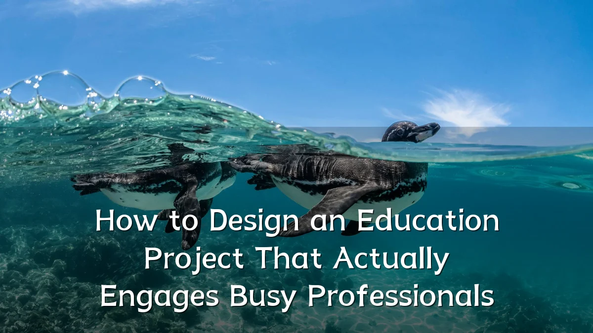 How to Design an Education Project That Actually Engages Busy Professionals