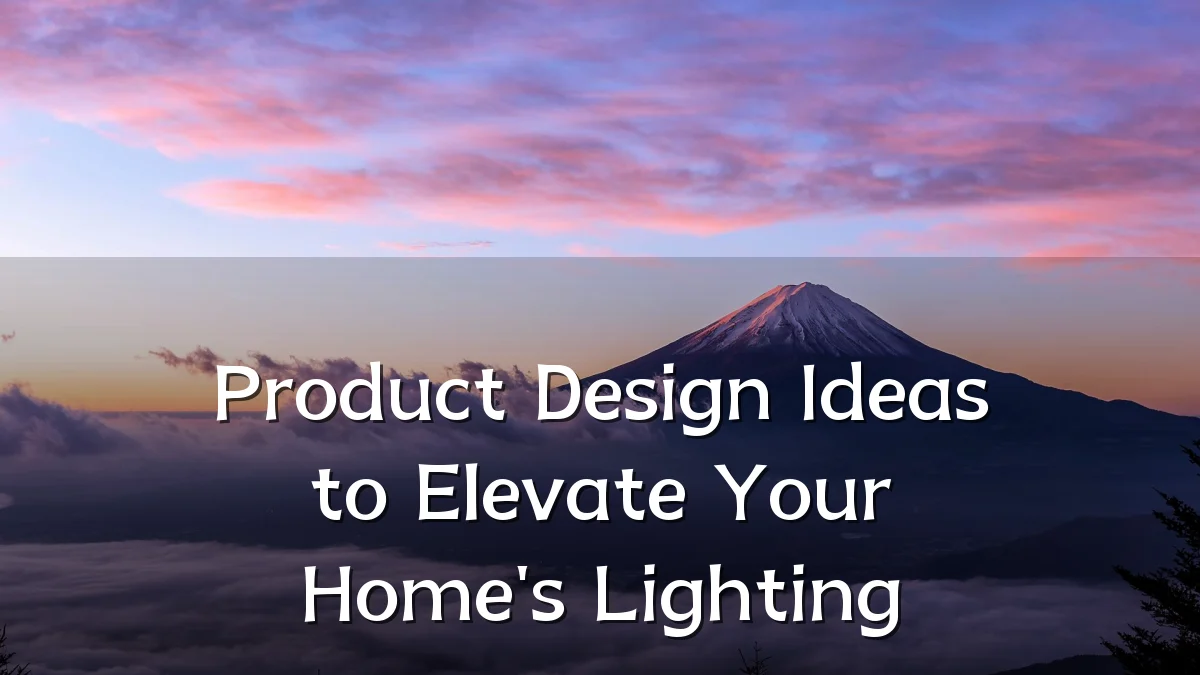 Product Design Ideas to Elevate Your Home's Lighting